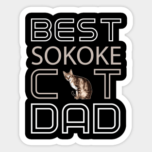 Best Sokoke Cat Dad Sticker